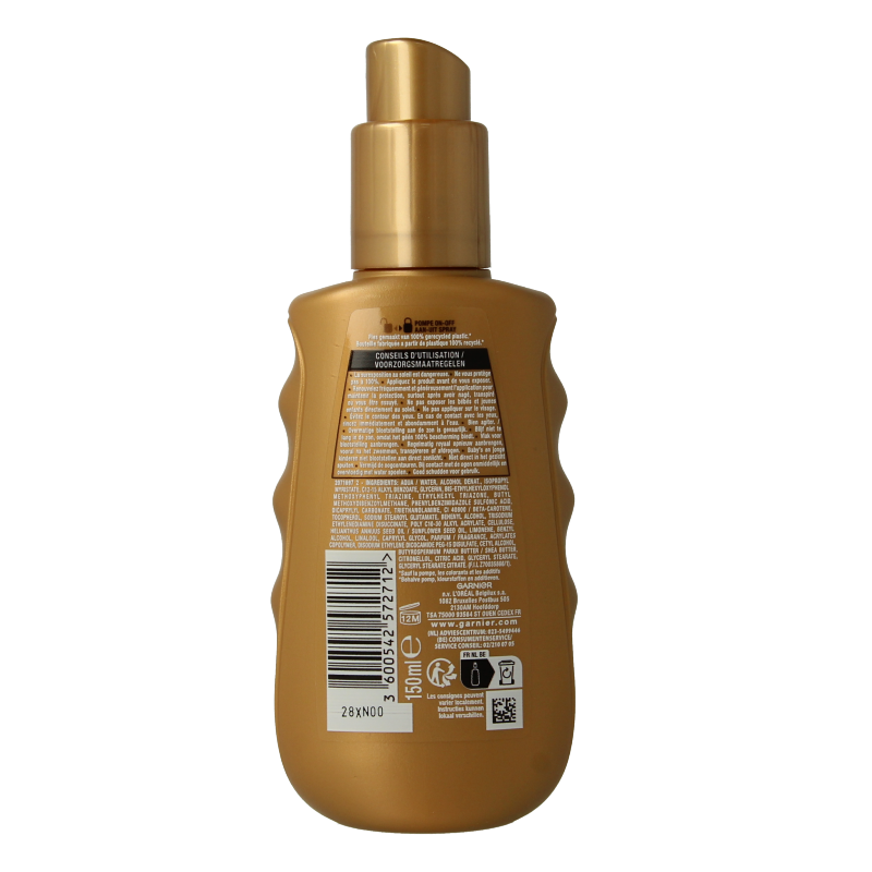 Ambre Solaire Melkspray ideal bronze SPF50 150 Milliliter