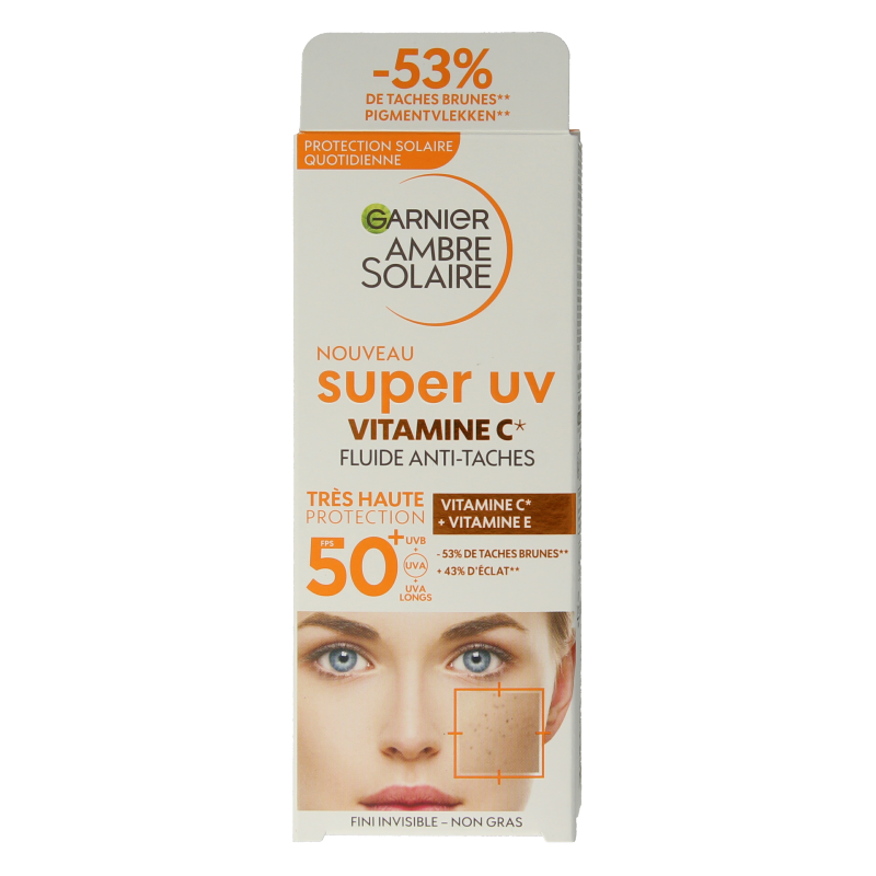 Ambre Solaire Fluid vitamine C super UV SPF50+ 40 Milliliter