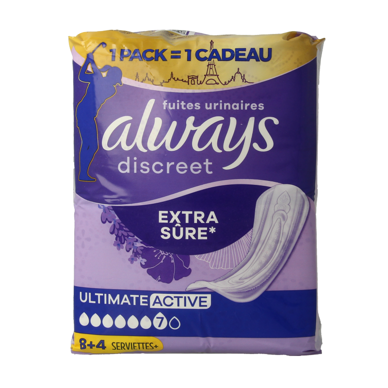Always Discreet ultimate active 12 Stuks