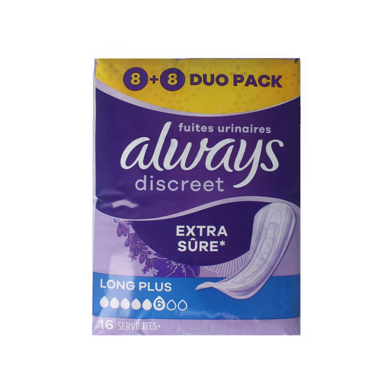Always Discreet long+ 16 Stuks