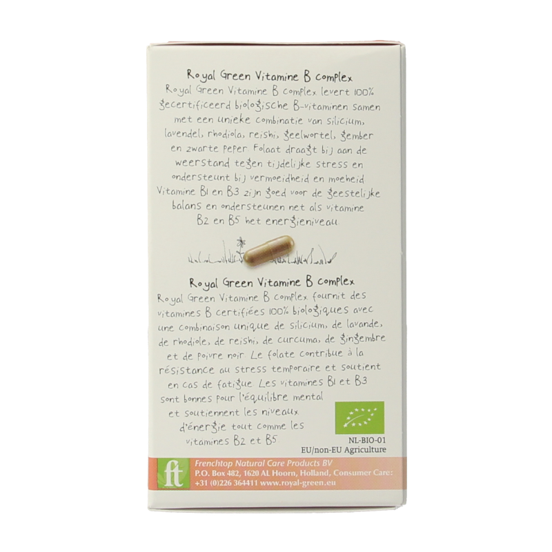 Royal Green Vitamine B complex bio 60 Vegetarische capsules