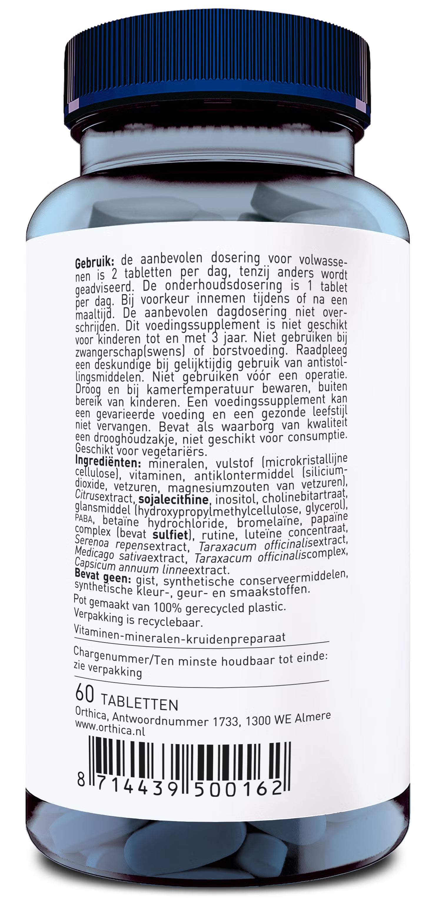 Orthica Multi 4 All | Complete Multi met Enzymen & Kruiden | 180 Tabletten